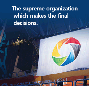 The supreme organization which makes the final decisions.